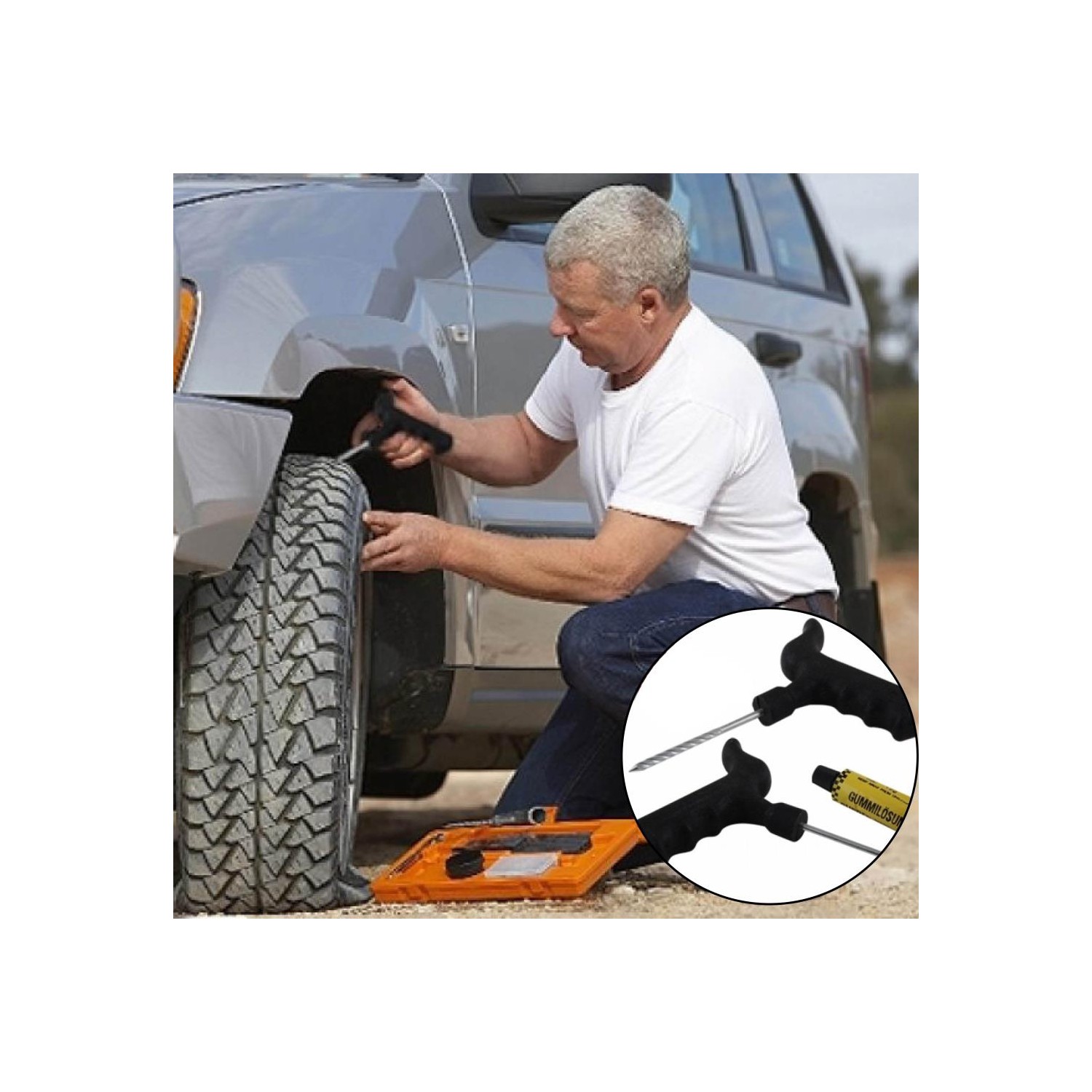 Pratik Lastik Tamir Seti Deluxe Tire Plug Kit Fiyatı