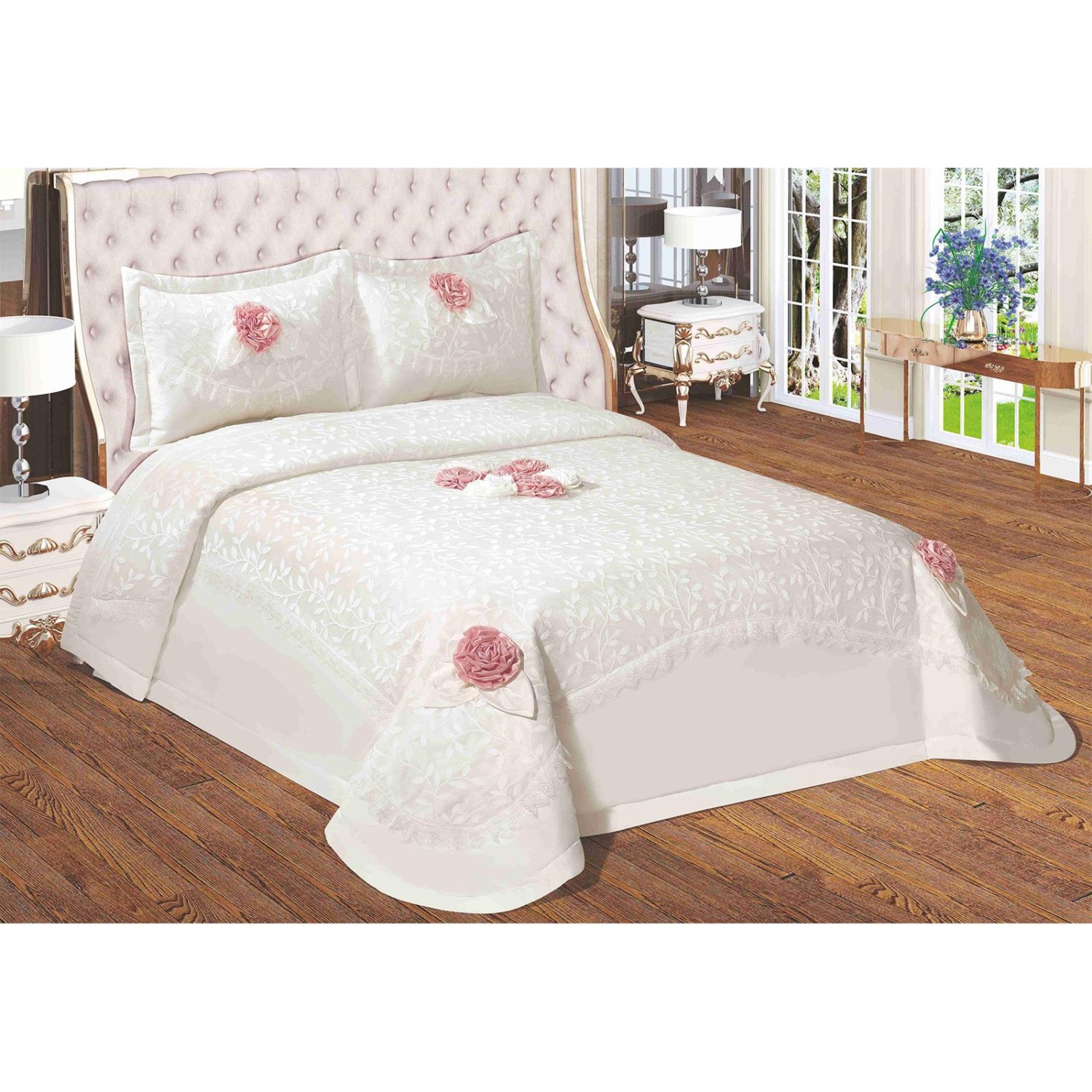 Prado Çift Kişilik Fantazi Abiye Çeyizlik Yatak Örtüsü