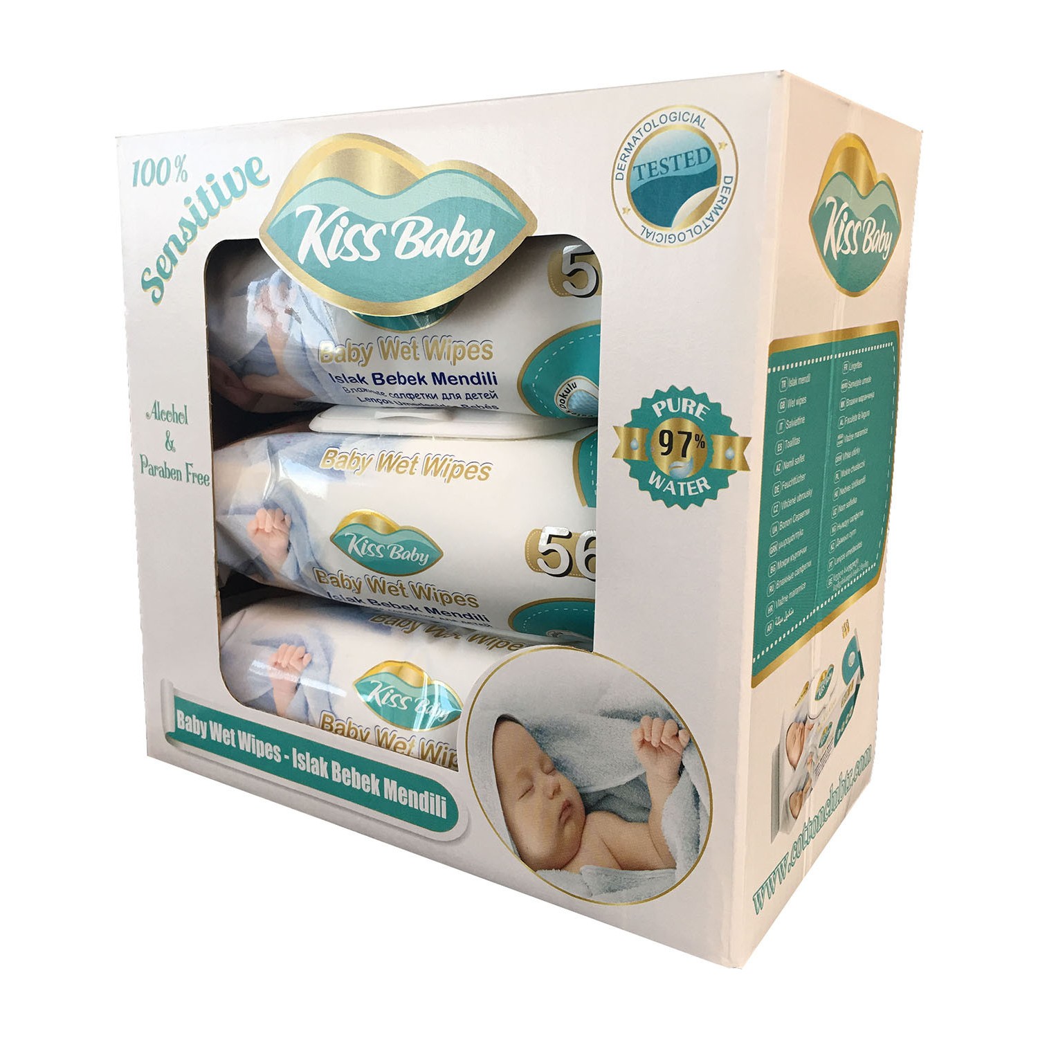Kiss Baby Islak Bebek Mendili 3*56 168 Adet Fiyatı