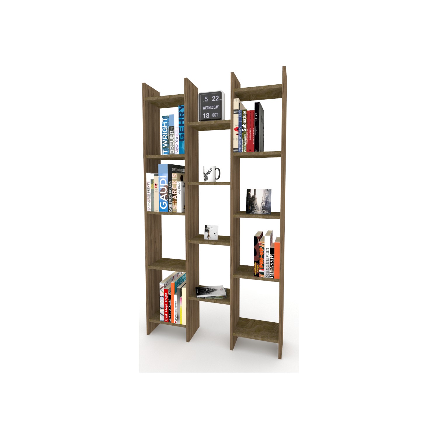 Mars Mobilya Dama Ceviz Kitaplık Fiyatı Taksit Seçenekleri