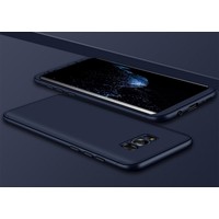 Case 4U Samsung Galaxy S8 360 Derece Korumalı Tam Kapatan Koruyucu Kılıf Lacivert