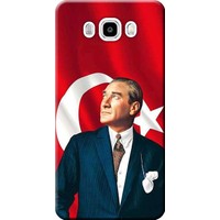 Kılıf Merkezi Samsung Galaxy J7 Core Kılıf SM-J701 Silikon Baskılı Atatürk STK:105