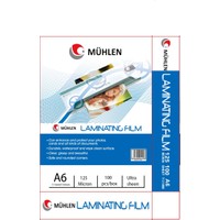 Mühlen A6 Laminasyon Filmi 125 Micron 1 Paket 100 Adet