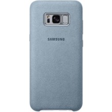 Samsung Galaxy S8 Plus Alcantara Kılıf Gri -  EF-XG955AMEGWW