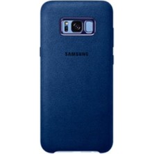 Samsung Galaxy S8 Plus Alcantara Kılıf Lacivert - EF-XG955ALEGWW
