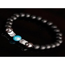 Rd Ekoavm Siyah Mat Oniks Doğal Taş Bileklik