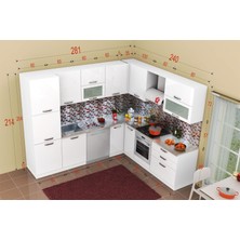Kenyap 141011 Highgloss PVC Kapaklı Mutfak