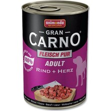 Animonda Gran Carno Sığır Etli-Yürekli Yetişkin Köpek Konservesi 400 Gr