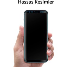 Spigen Samsung Galaxy S8 Plus Cam Ekran Koruyucu Tam Kaplayan GLAS.tR Slim Full Cover Black - 571GL21778