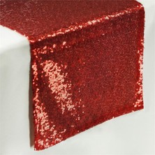 Masallar Evi Kırmızı Payetli Runner