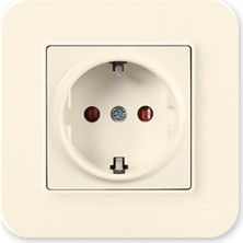 Günsan Radius Krem Çocuk Korumalı Topraklı Priz