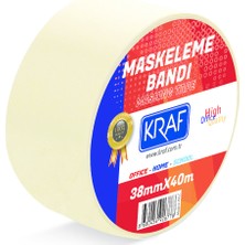 Kraf Maskeleme Bandı 38mmX40mt. 5'li Paket