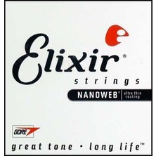 Elixir 13015 Nanoweb Tek Elektro Gitar Teli (15)