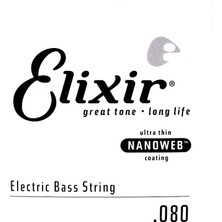 Elixir 15380 .080 Tek Bas Gitar Teli