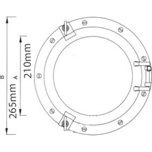 Sealux Lumboz Yuvarlak 26,5 Cm İçten Montaj