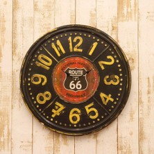 Mark Lab Ahşap Dekoratif Yuvarlak Duvar Saati 50X50