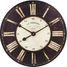 Mark Lab Ahşap Dekoratif Yuvarlak Duvar Saati 50X50