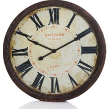 Mark Lab Ahşap Dekoratif Yuvarlak Duvar Saati 50X50