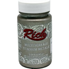 Rich Metalik Akrilik Boya Barok Bej 2506 Renkli 090 cc Çok Amaçlı Kullanım İçin Özel Formül