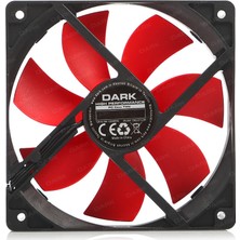 Dark 12cm Kırmızı Kanatlı Kasa Fanı (DKCCF123R)