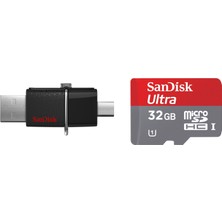 Sandisk Dual Drive 32 GB USB 3.0 USB Bellek + Sandisk Ultra 32GB Micro SD Kart SDDD2-032G-G46USD 