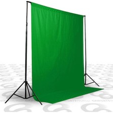 Green Box Chromakey- Screen Yeşil Fon Perde (3X6M) + Fon Standı