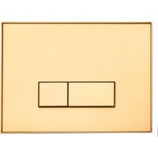 SIAMP® MANNESMANN Gömme Rezervuar Kumanda Paneli Reflet  90 Altın Cam (sadece SIAMP® markalı rezervuarlara uyumlu)