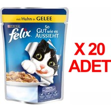 Felix Tavuklu Pouch Kedi Maması 100 Gr X 20 Adet