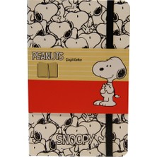 My Note Beyaz Damalı 13X21 Cm 96 Yaprak Çizgili Defter Snoopy200-Ç