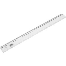 Hatas 0131 Ekonomik Şeffaf 30 Cm Öğrenci Cetveli