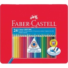Faber-Castelll Grip 2001 Kuru Boya Kalemi 24'Lü Metal Kutu