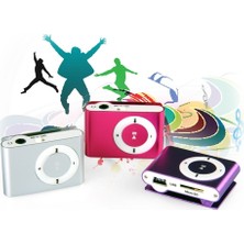 Pratik Mini Mp3 Player Hafıza Kart Okuyuculu (Kulaklık Hediyeli)