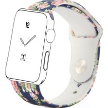 Ally Apple Watch Uyumlu 42Mm Desenli Silikon Kordon