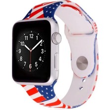 Ally Apple Watch Uyumlu 42Mm Desenli Silikon Kordon