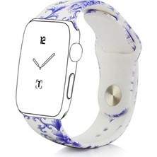 Ally Apple Watch Uyumlu 42Mm Desenli Silikon Kordon