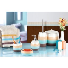 Primanova Katy 5 Parça Banyo Seti Porselen Malzemeden Modern Stil Renkli Tasarım