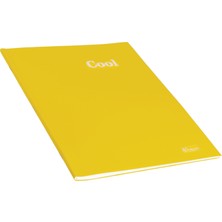 Keskin Color Plastik Kapak Dikişli Cool Defter A4 40 Yaprak Çizgili - Sarı
