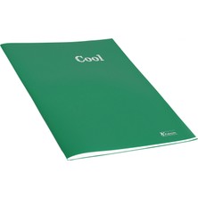Keskin Color Plastik Kapak Dikişli Cool Defter A4 40 Yaprak Çizgili - Yeşil