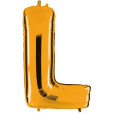 Pandoli L Harf Folyo Balon 100 Cm Sarı