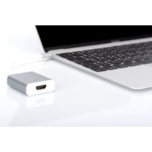 Digitus Usb Type C 4K Hdmı Adapter, Aluminium Housing, 20Cm Cable Length Chipset Da-70836