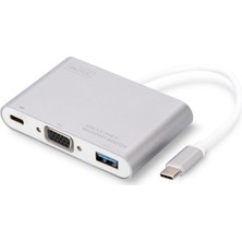 Digitus Usb Tip C Bilgisayarlar İçin Usb Hub Ve Şarj Fonksiyonuyla Usb 3.0 Grafi Da-70839