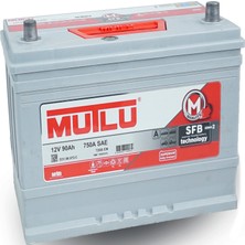 Mutlu Akü 750A 12Volt 90Ah Yüksek Düz