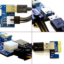 Ryder PCIE pcie Pci Express Riser 1x to 16x USB 3.0 Mining Rigleri için Ekran Kartı Uzatma Devresi