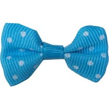 Elite Time Mavi Puantiyeli Mini Papyon – Süsleme ve Aksesuar Amaçlı