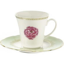 Kütahya Porselen Bone Olympos 9546 Desen Kahve Fincan Takımı