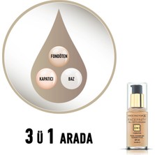 Max Factor FaceFinity 3'ü 1 Arada Kalıcı Fondöten 75 Golden