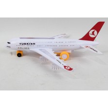 Prestij Oyuncak Turkish Airlines Airbus A380 Oyuncak Uçak Pilli Işıklı 30 cm