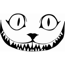 Stickermarket Gülen Kedi Beyaz Sticker