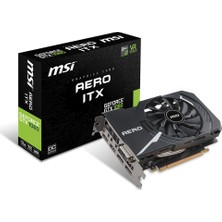 MSI NVIDIA GeForce GTX 1060 AERO ITX 3GB 192bit GDDR5 Ekran Kartı GTX 1060 AERO ITX 3G OC