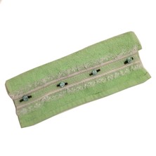 Seramed Gül Detaylı Tüllü Mutfak Havlusu Yeşil